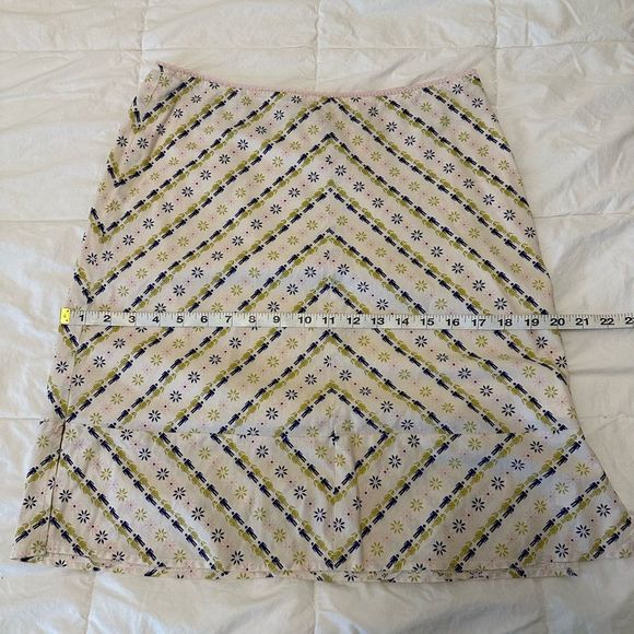 Vintage Y2K Fossil Women's Skirt mini with side slit men women print 6 cotton - Picture 8 of 11